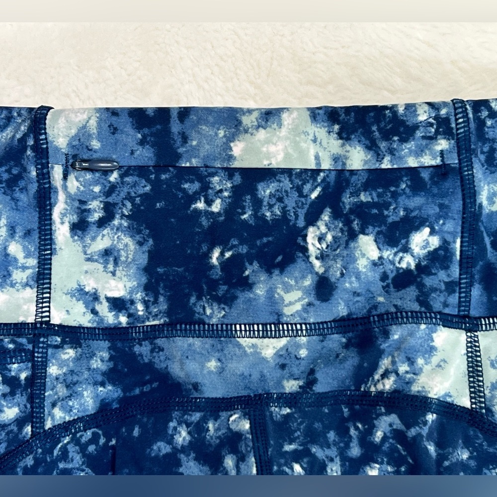 Sweaty Betty Leggings The Power 7/8 Length 27” Tie Dye Blue S - Picture 3 of 8